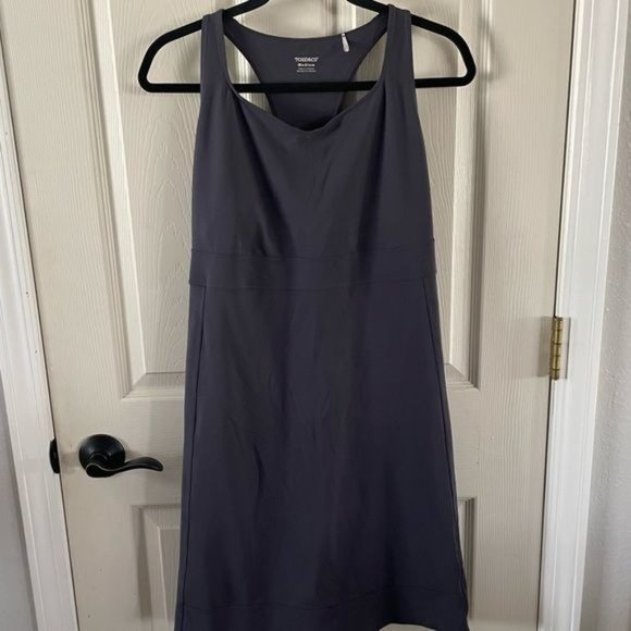 Toad & Co Tech Tomboy Racerback Gray Dress, Sz Medium - Picture 9 of 14
